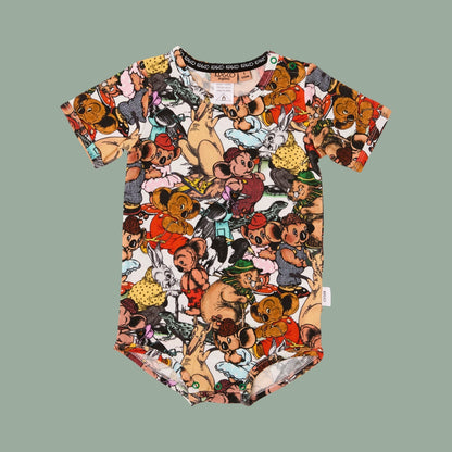 Kip&Co X Blinky Bill Blinky and Friends Short Sleeve Romper