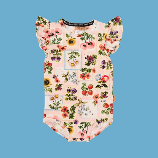 Kip & Co Sweet Life Short Sleeve Frill Romper
