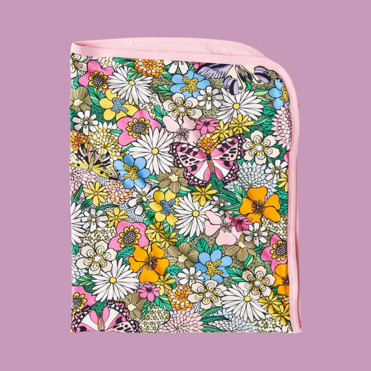 Kip & Co Bliss Floral Organic Cotton Snuggle Blanket