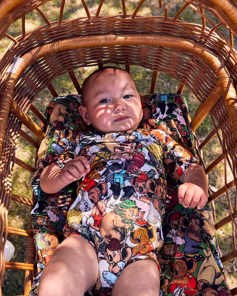 Kip&Co X Blinky Bill Blinky and Friends Short Sleeve Romper