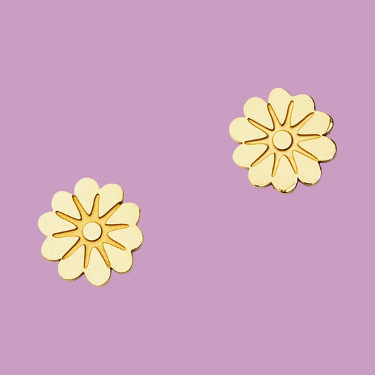 Martha Jean Olearia Studs - Gold