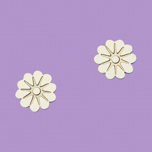 Martha Jean Olearia Studs - Silver