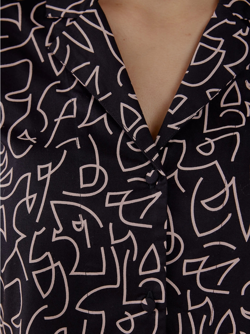 Mata Traders Camp Shirt - Lines