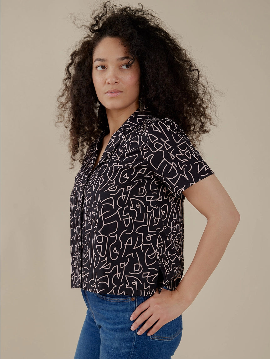 Mata Traders Camp Shirt - Lines