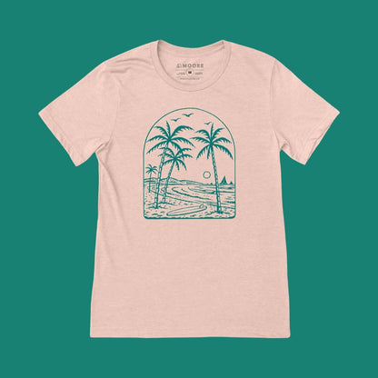 Moore Collection Beach Vibes Tee - Peach