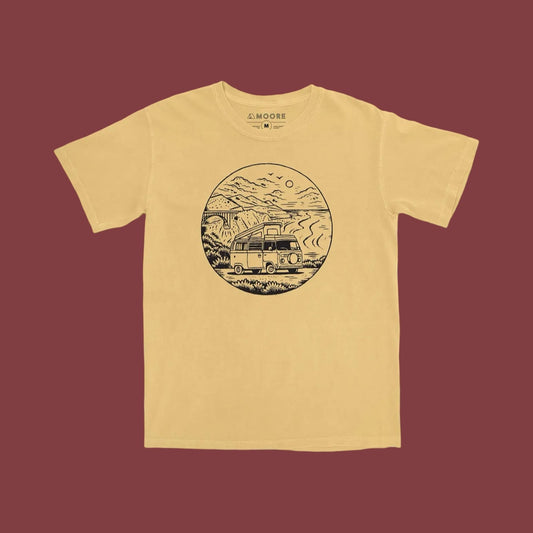 Moore Collection Big Sur VW Bus Tee - Yellow