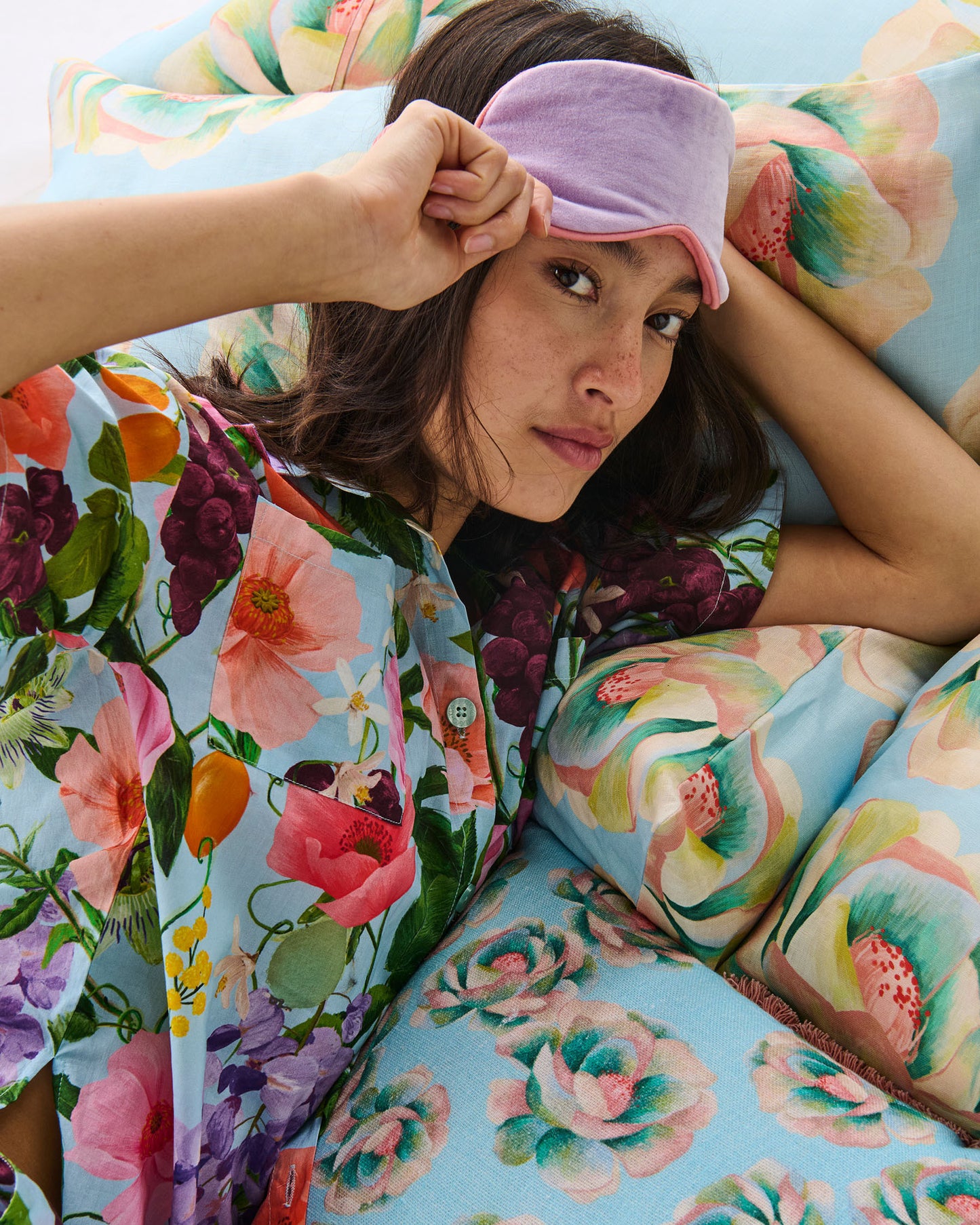 Kip & Co Lilac Velvet Eye Mask