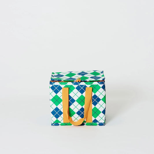 IMPERFECT: Project Ten Argyle Mini Insulated Tote (Lining)