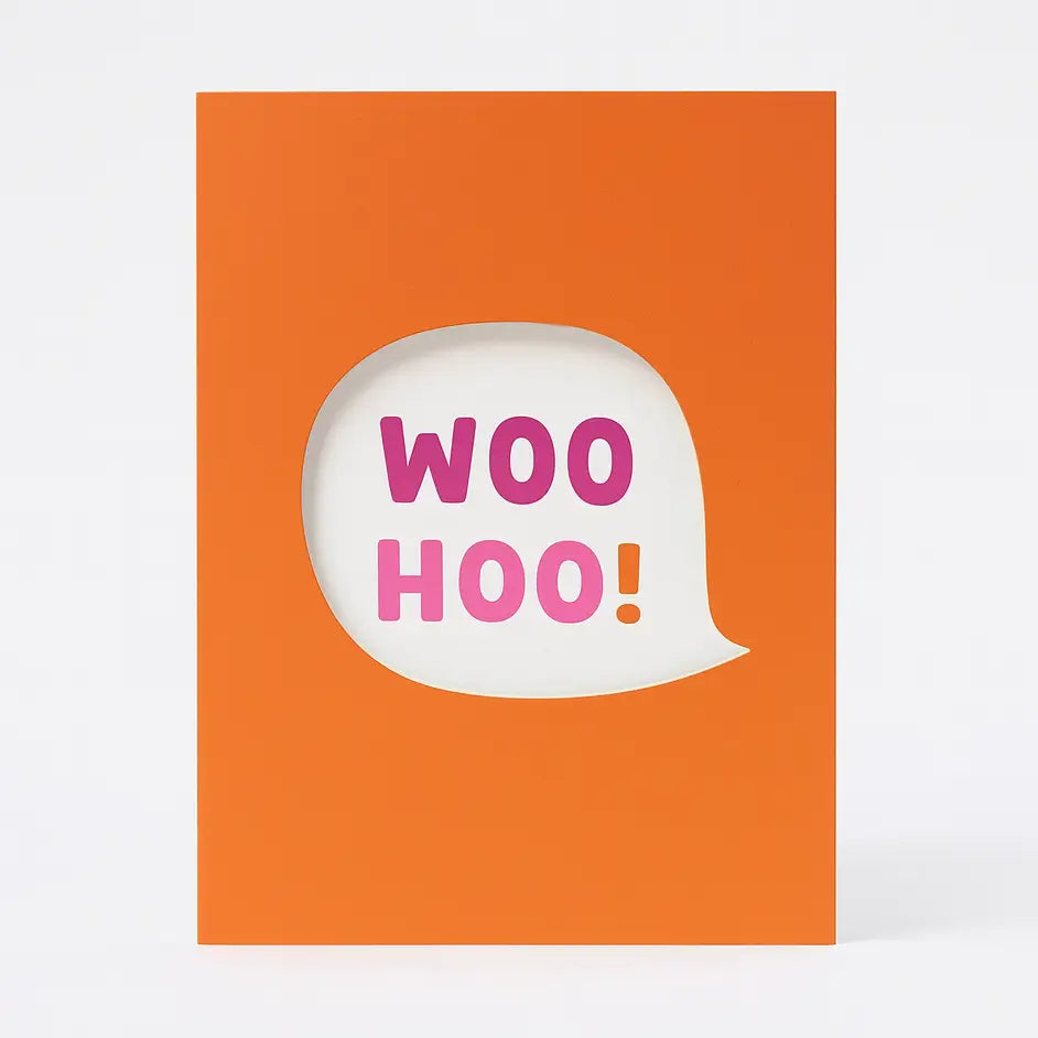 Rumble Cards Die Cut Woohoo Card