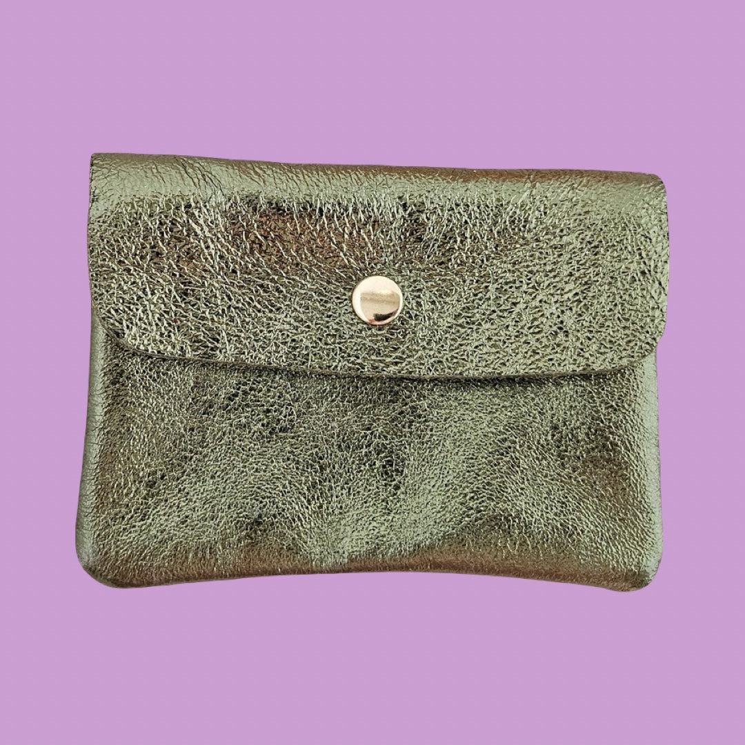 Royal Marais Metallic Leather Kangoo Wallet