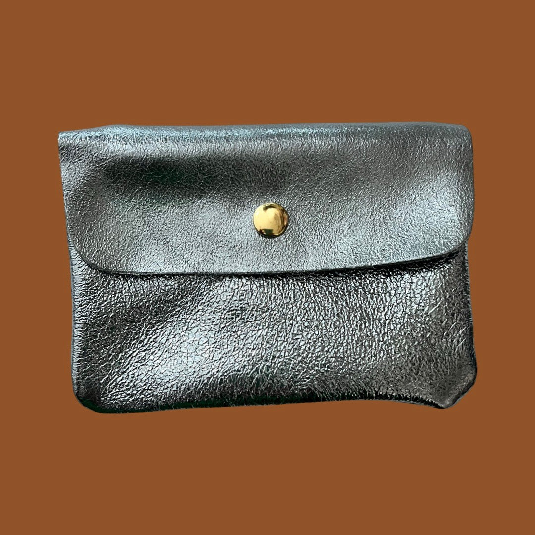 Royal Marais Metallic Leather Kangoo Wallet