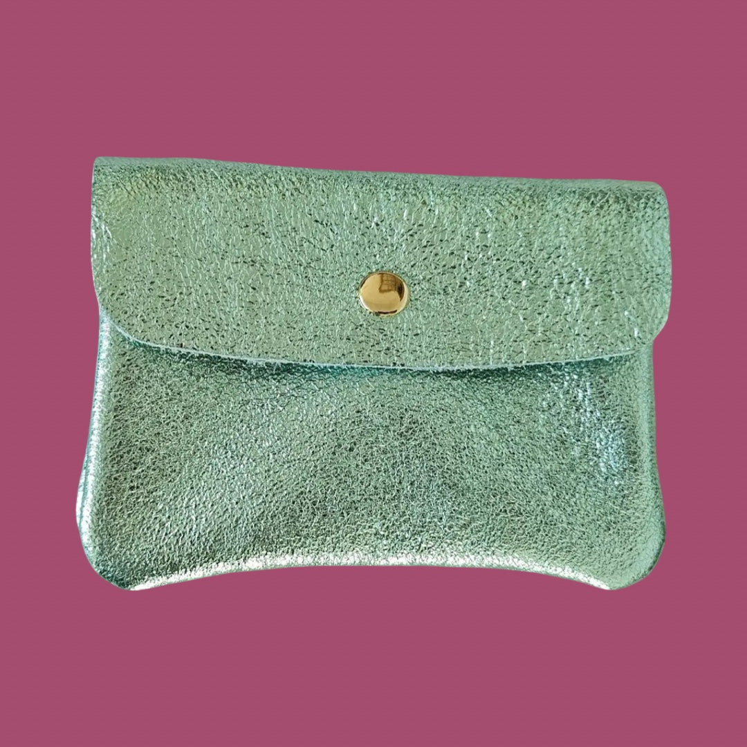 Royal Marais Metallic Leather Kangoo Wallet