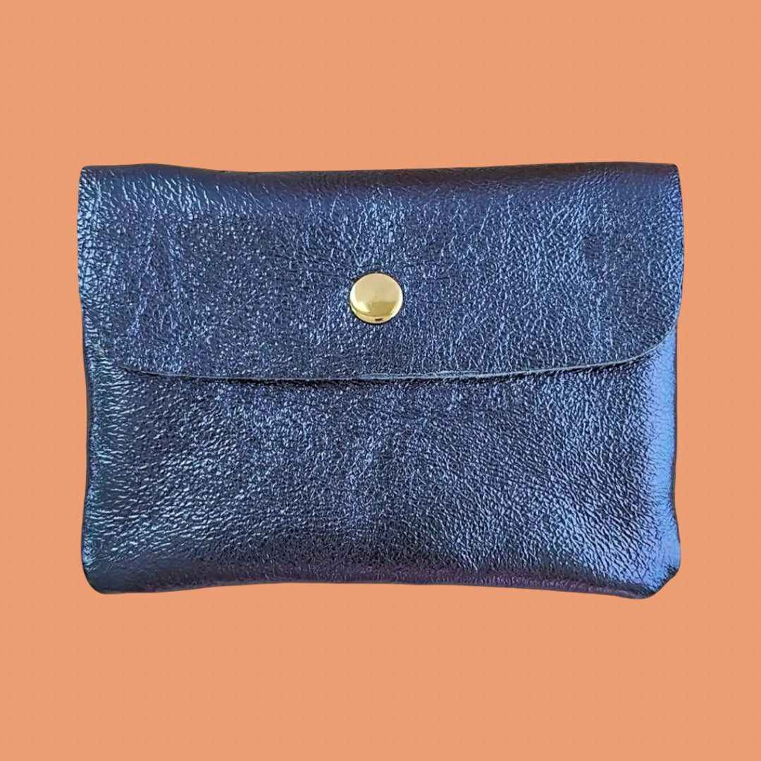 Royal Marais Metallic Leather Kangoo Wallet