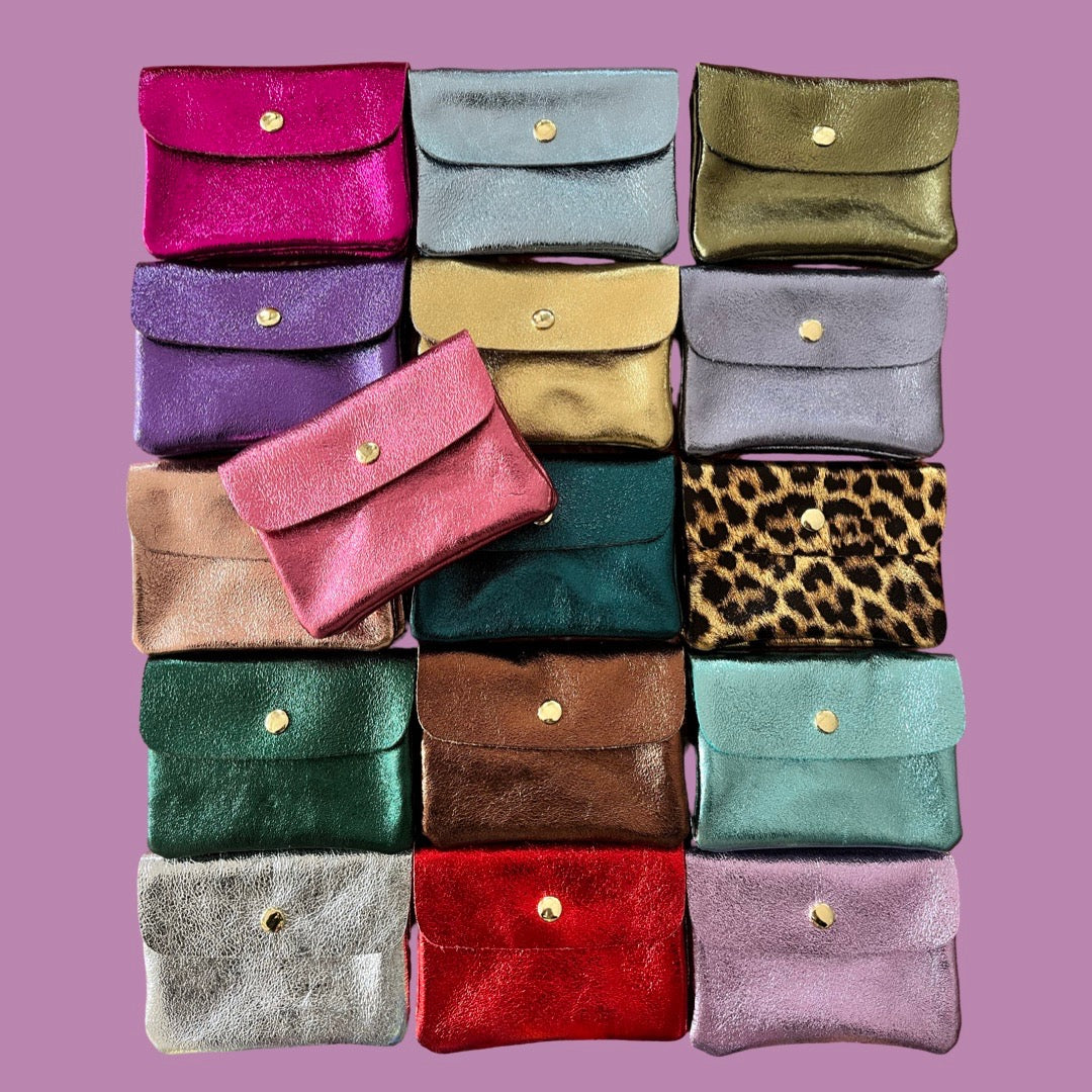 Royal Marais Metallic Leather Kangoo Wallet