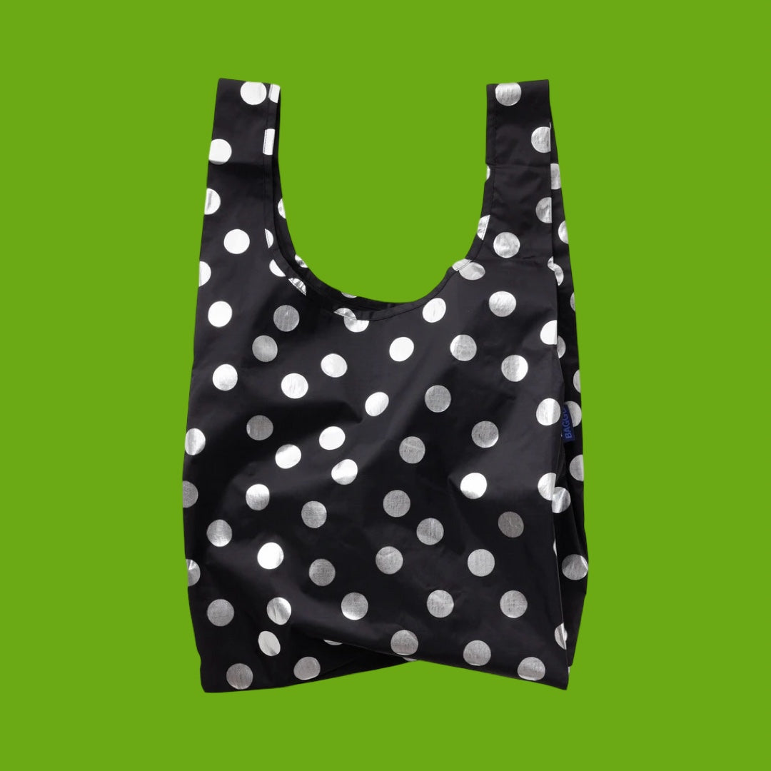 Baggu Standard Baggu - Silver Metallic Polka Dot