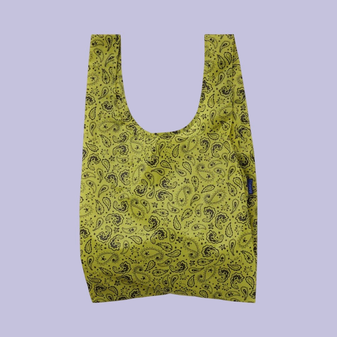 Baggu Standard Baggu - Chartreuse Paisley