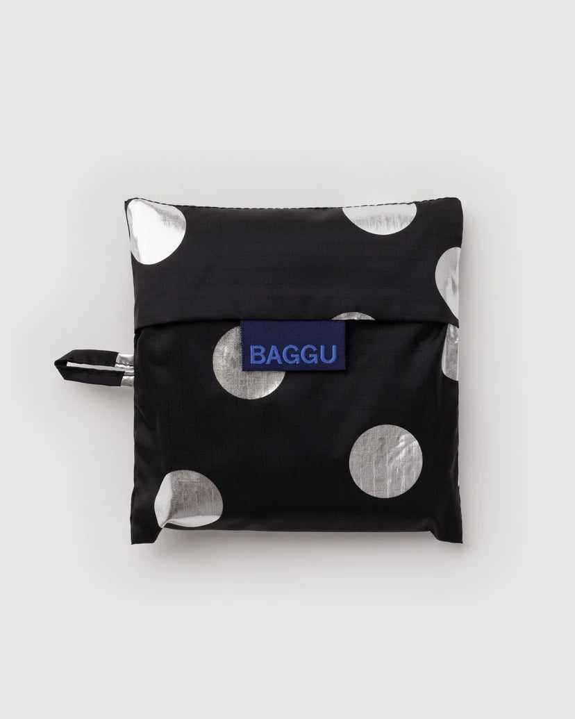 Baggu Standard Baggu - Silver Metallic Polka Dot