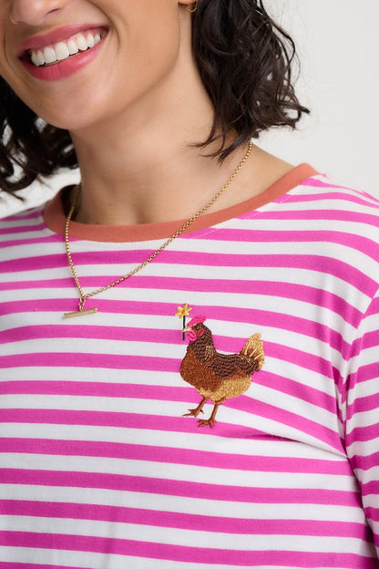 Sugarhill Brighton Brunswick Long Sleeve Tee - Chicken