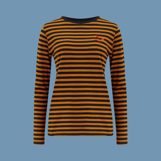Sugarhill Brighton Brunswick Stripe Top with Embroidered Lightning Bolts