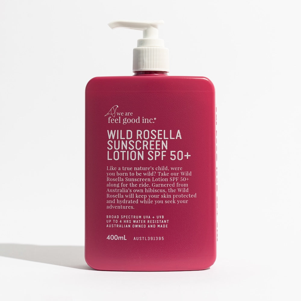 We Are Feel Good Inc Wild Rosella Sunscreen SPF50+ 400ml