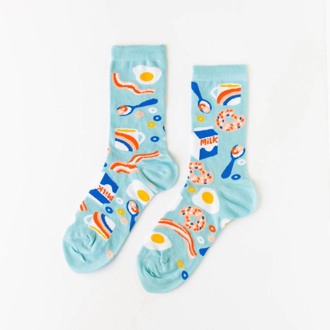 Yellow Owl Workshop Breakfast Socks in Small