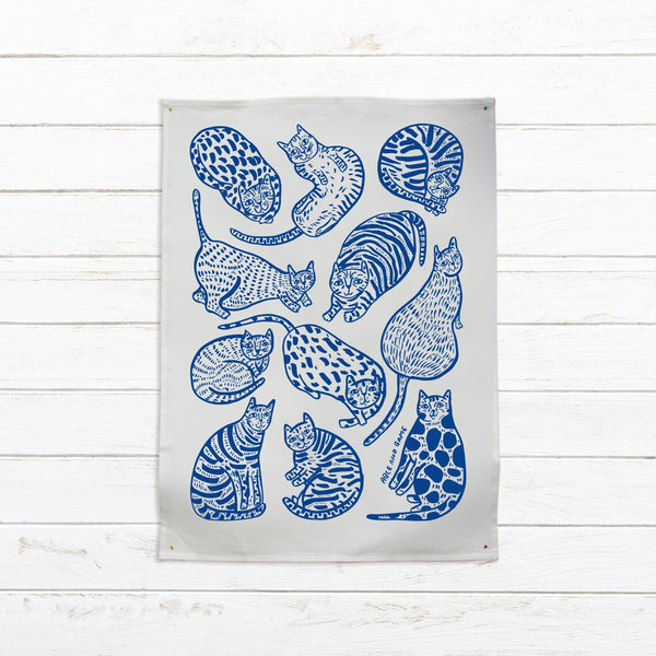 Able & Game 11 Cats Tea Towel