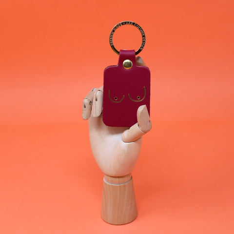 Ark Boobs Key Fob - Magenta