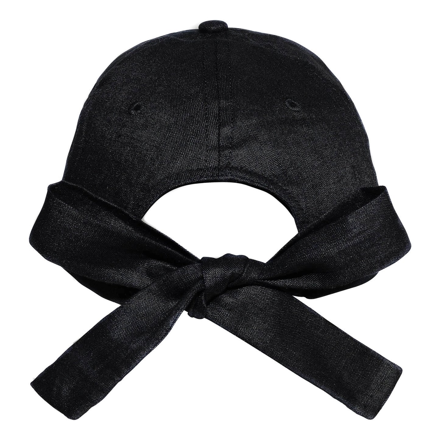 Bedhead Heritage Adult Linen Bow Tie Cap - Ebony