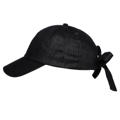 Bedhead Heritage Adult Linen Bow Tie Cap - Ebony