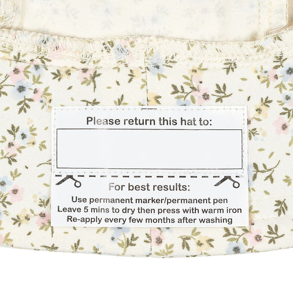 Bedhead Charlotte Bucket Hat return label