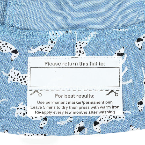 Bedhead Dalmatian Bucket Hat return label