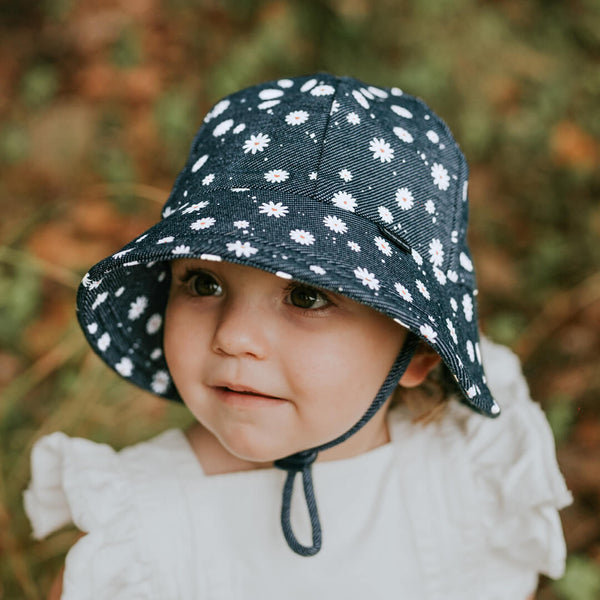 Front of Bedhead Dani Bucket Hat for 1-2 years worn by a young model