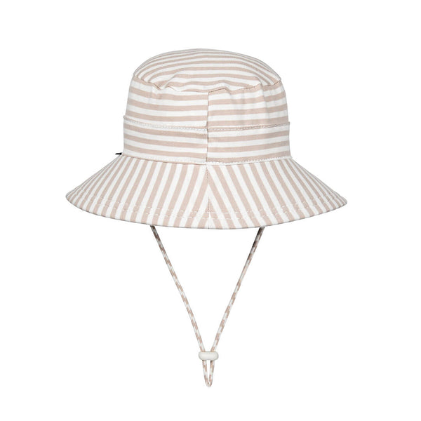 Back of Bedhead Natural Stripe Bucket Hat