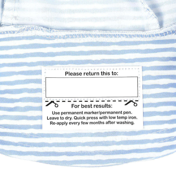 Bedhead Stevie Stripe Swim Bucket Hat return label