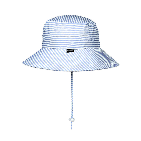 Side view of Bedhead Stevie Stripe Swim Bucket Hat