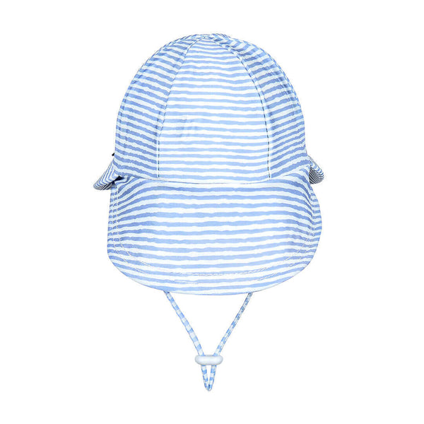 back view of Bedhead Stevie Stripe Swim Legionnaire Hat