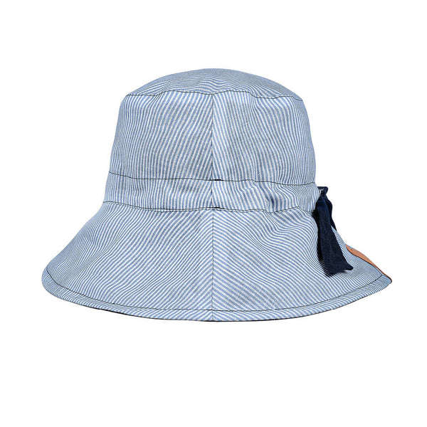 Bedhead Vacationer Reversible Adult Sun Hat - Charlie / Indigo