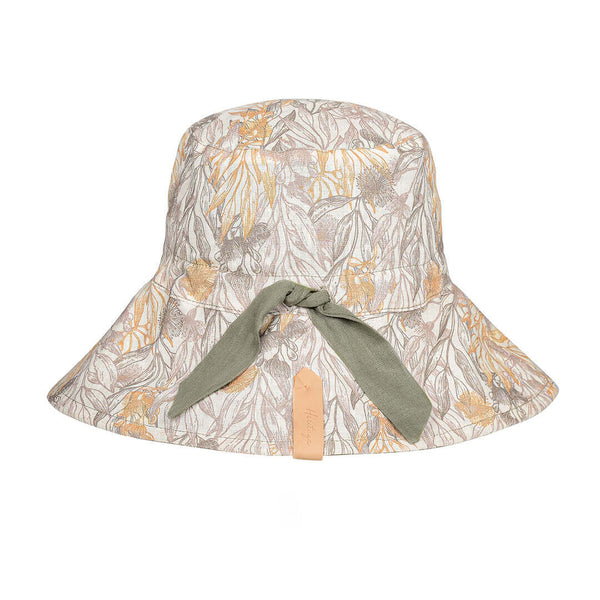 Bedhead Vacationer Reversible Adult Sun Hat - Mallee / Moss