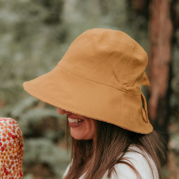 Bedhead Vacationer Reversible Adult Sun Hat - Melody / Maize