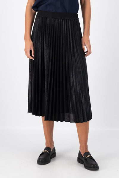 Olga de Polga Champagne Pleat Skirt - Black