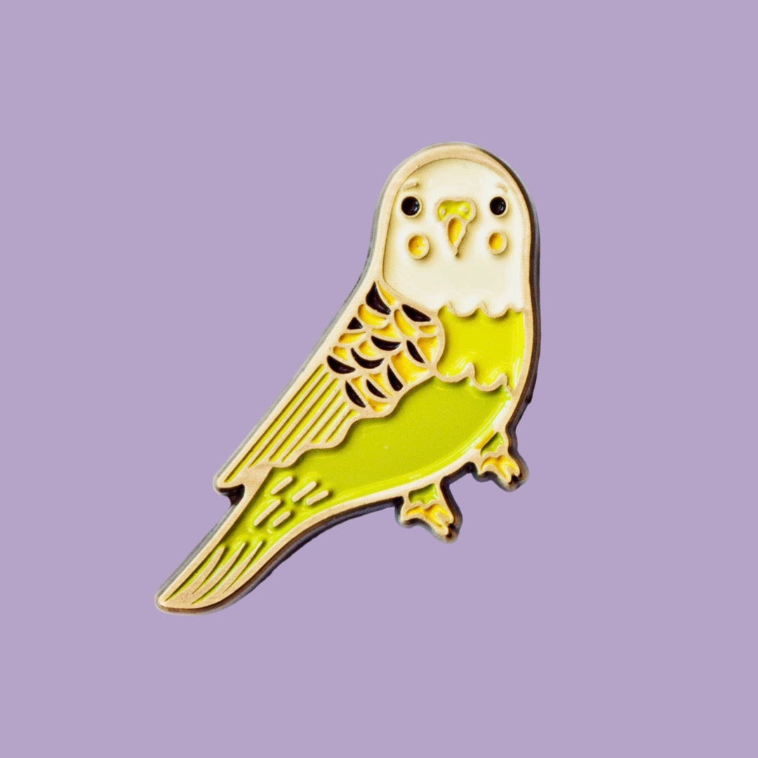 Boygirlparty Green Budgie Pin