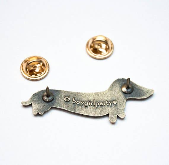 Boygirlparty Dachshund Pin