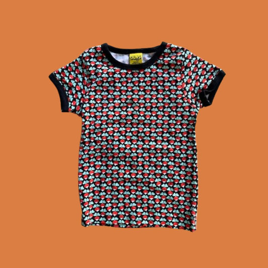 Duns Black Mini Radish Kids' Short Sleeve Tee