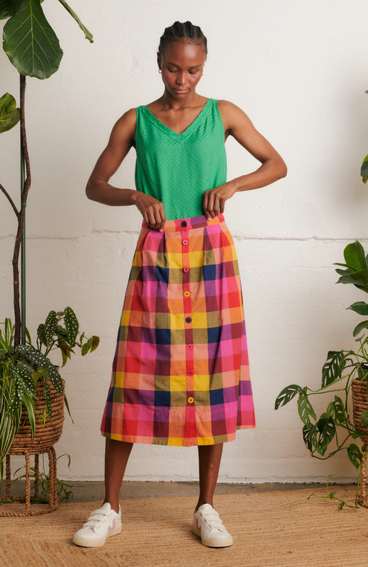 Emily & Fin Brianna Plaid Skirt