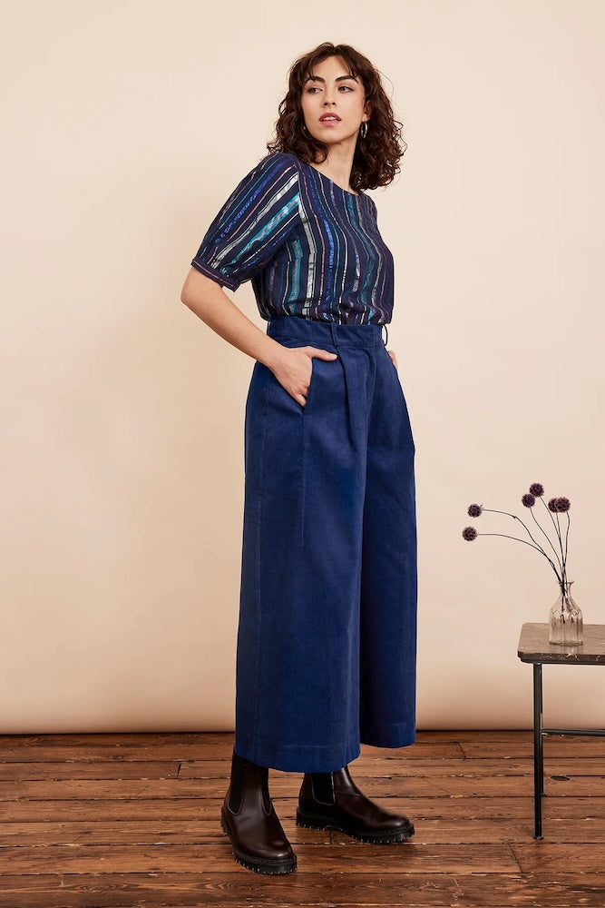 Emily & Fin Georgia Fiesta Lurex Stripe Top
