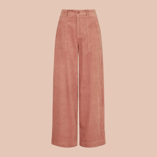 Emily & Fin Nora Trouser - Dusty Pink Chunky Cord