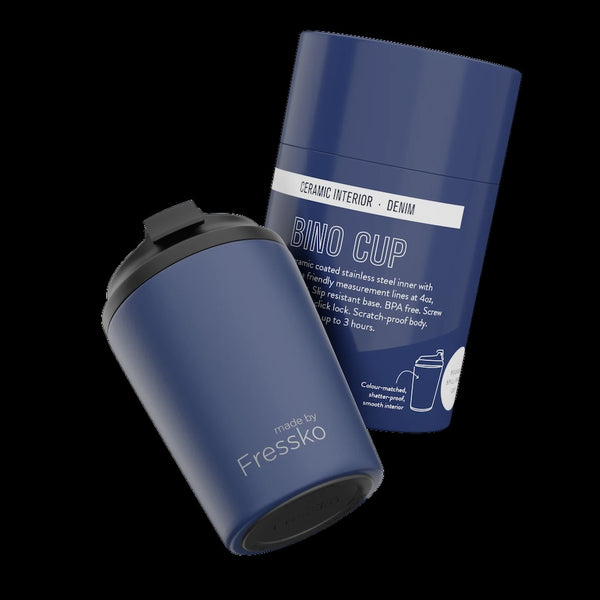 Fressko Ceramic Interior Bino Reusable Coffee Cup - 8oz
