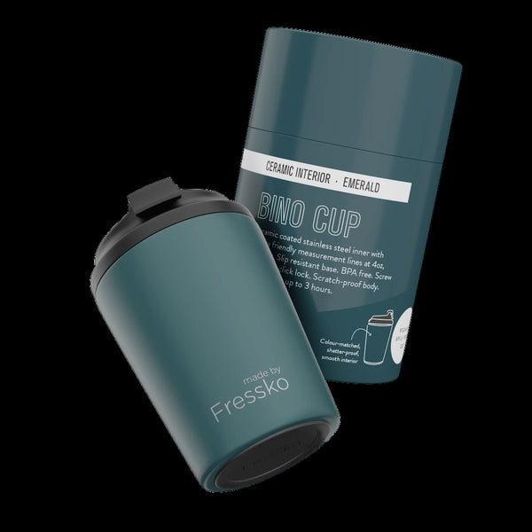 Fressko Ceramic Interior Bino Reusable Coffee Cup - 8oz