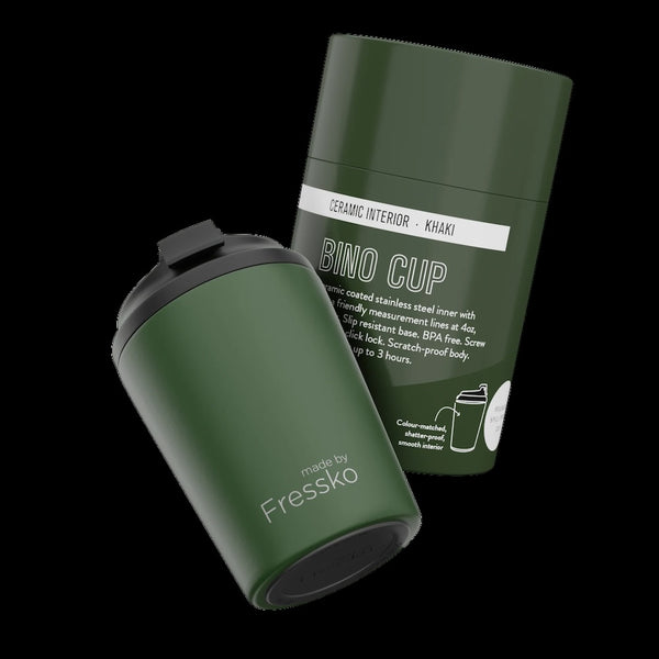 Fressko Ceramic Interior Bino Reusable Coffee Cup - 8oz