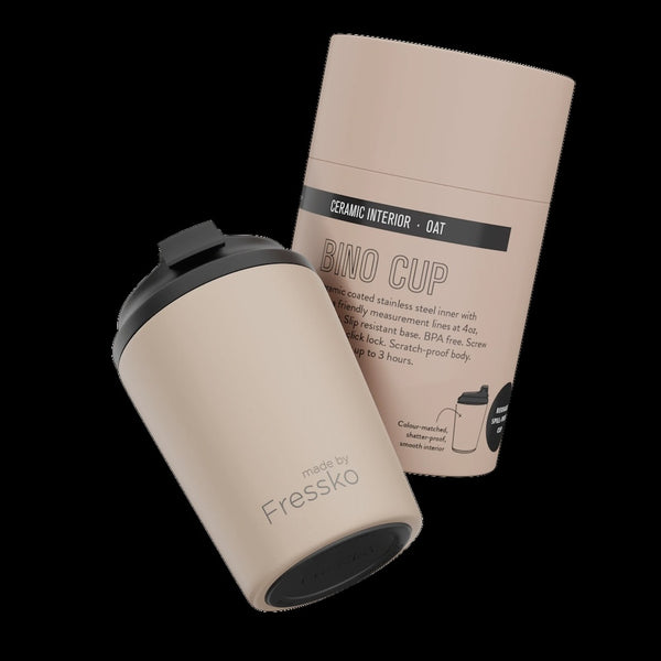 Fressko Ceramic Interior Bino Reusable Coffee Cup - 8oz